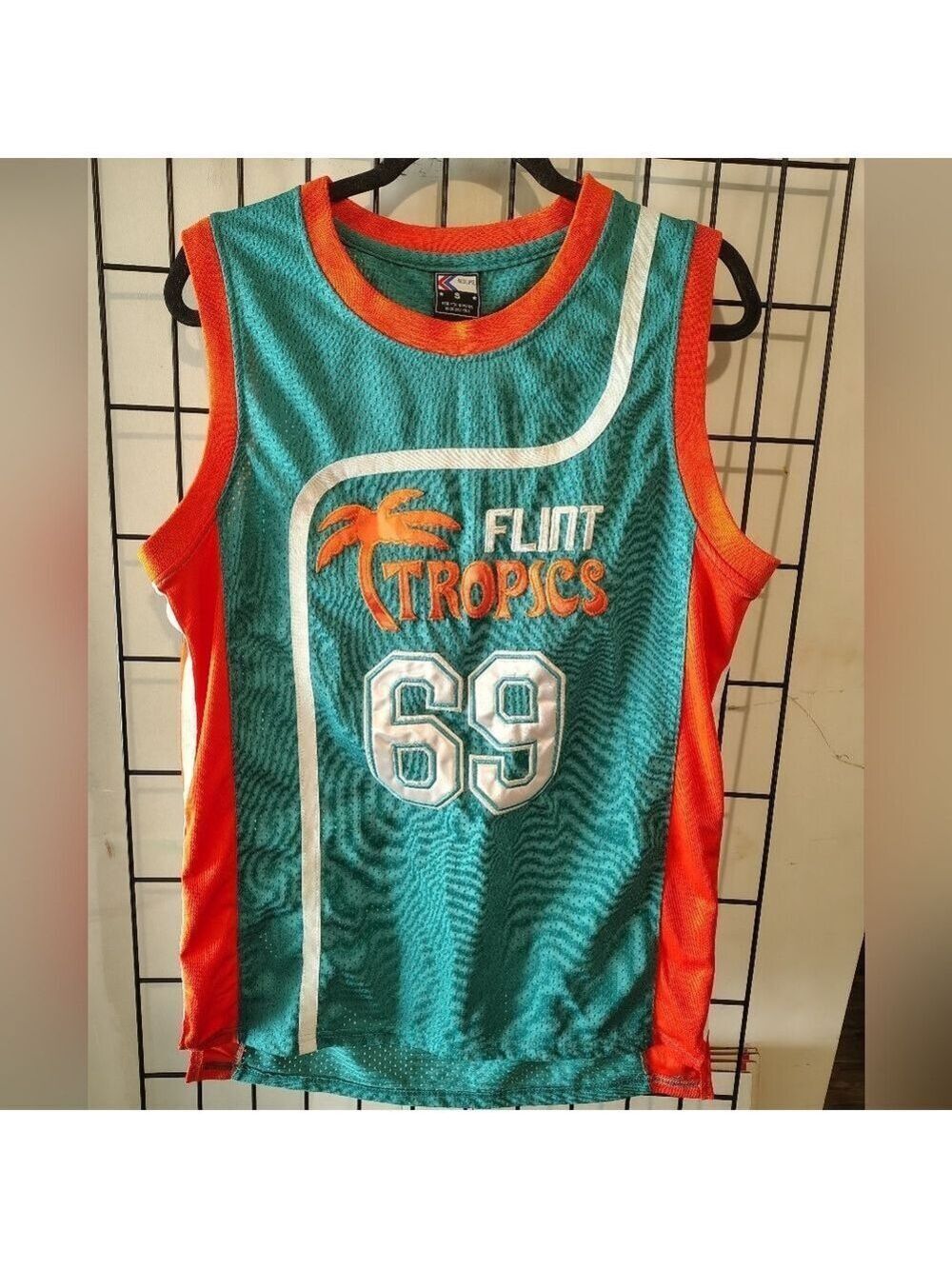 Basketball Jersey From 90s Moive Flint Tropics #69 Downtown